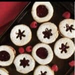Christmas Shortbread Cookies Pinterest Image top black banner