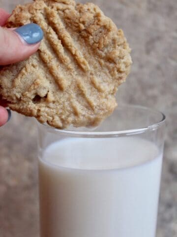 Tahini Cookies and Milk