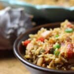Pigeon Peas and Rice with Conch Shell