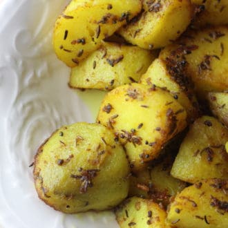 Jeera Aloo Cumin Roasted Potatoes from Bangladesh