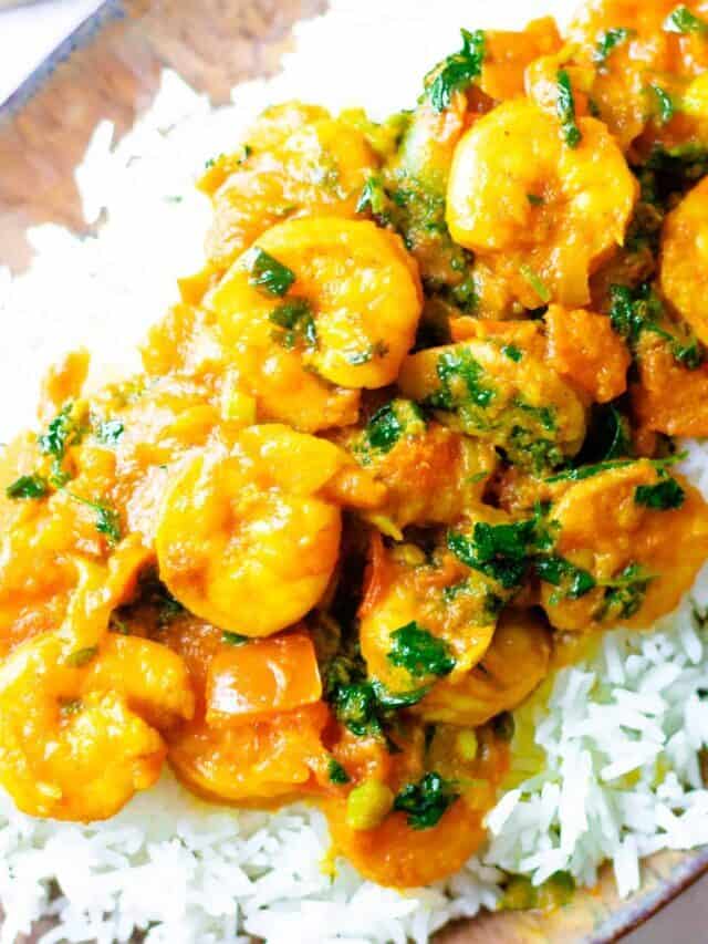 Enjoy A 30 Minute Spicy Shrimp Dopeaja Dinner