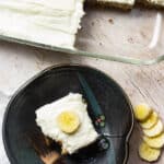 Banana Cake with Cream Cheese Frosting from Belize