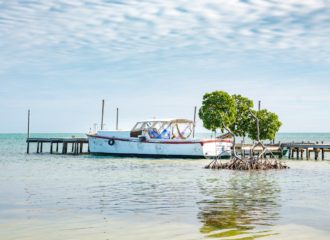 Belize Boat in Water