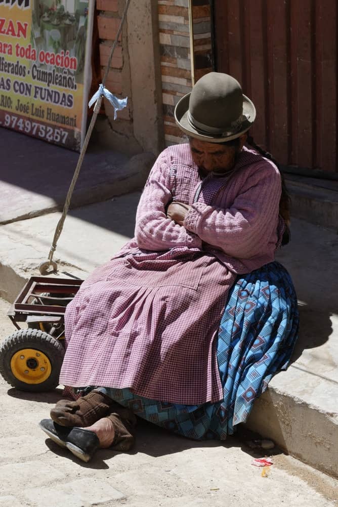 Bolivian Person Sleeping 