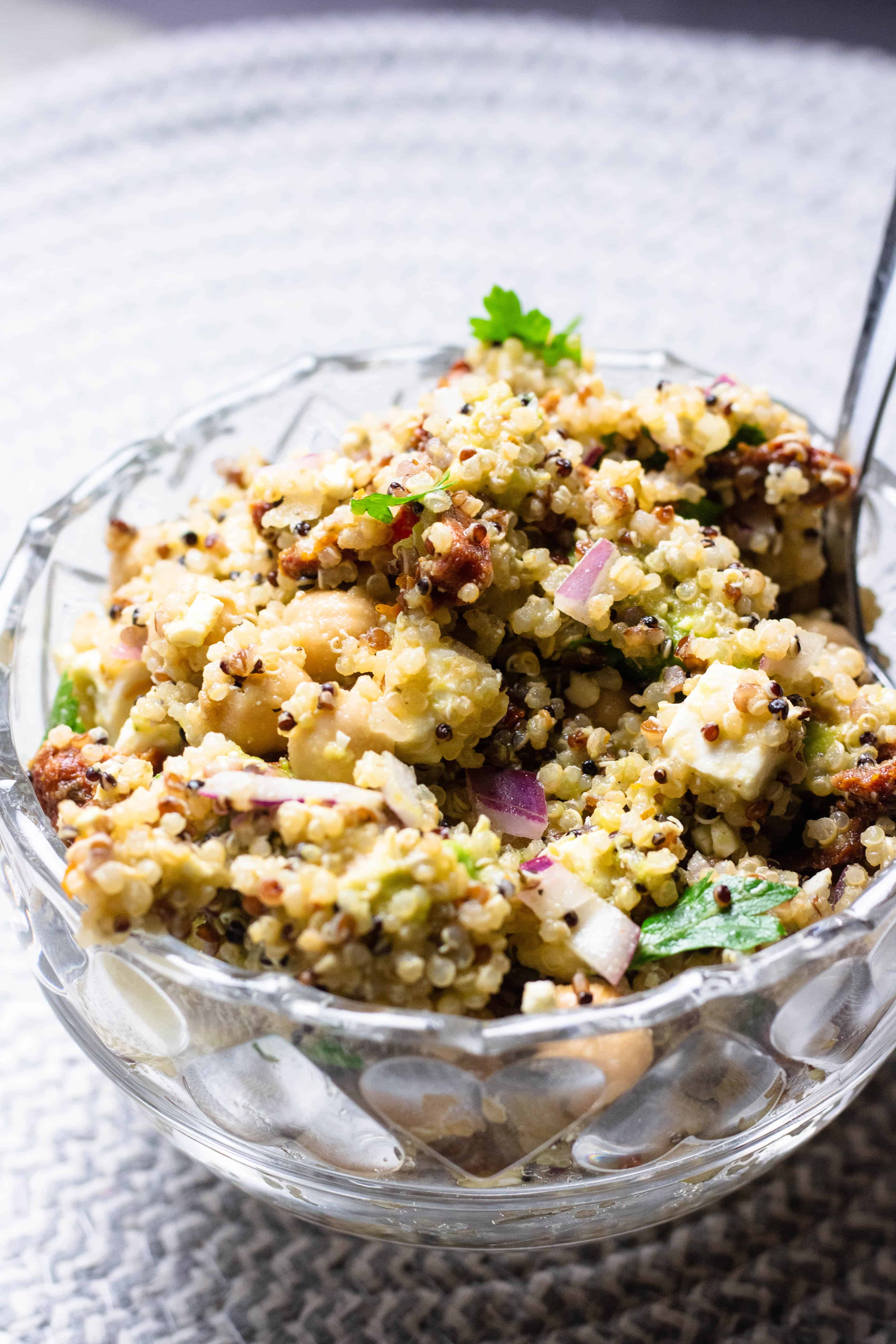Quinoa Salad with Sun Dried Tomatoes & Feta Cheese The Foreign Fork