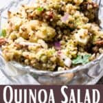 Quinoa Salad With Feta Pinterest Image bottom design banner