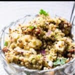 Quinoa Salad With Feta Pinterest Image top black banner