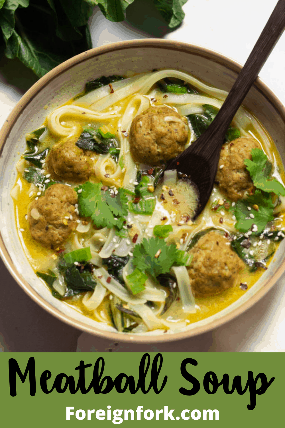ThaiInspired Meatball Soup with Rice Noodles The Foreign Fork