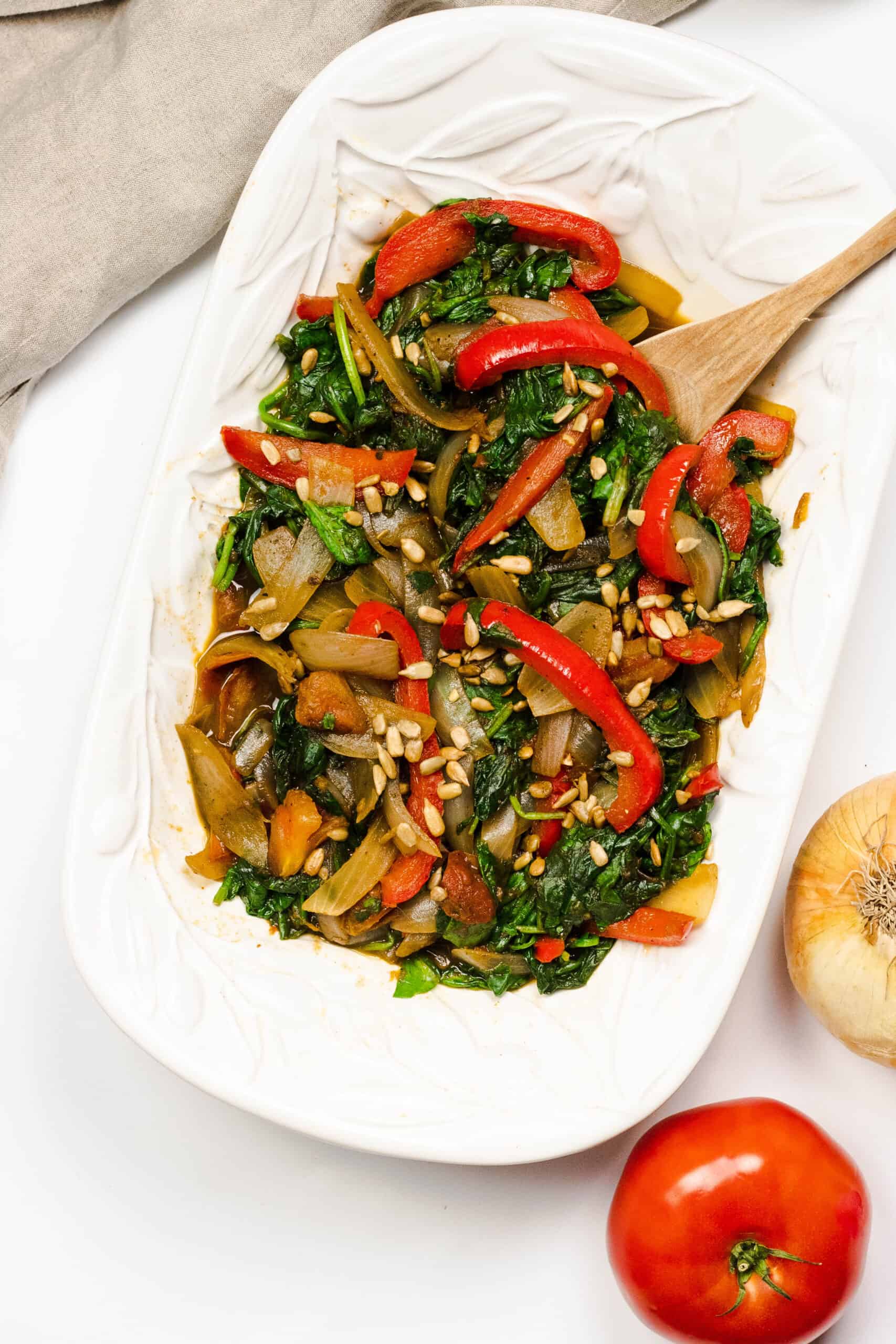 sauteed spinach from botswana