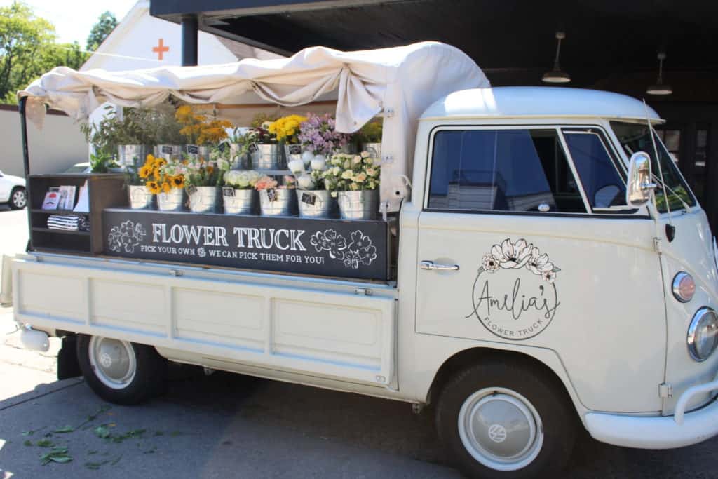 Flower truck in 12 South, Nashville