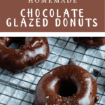 Chocolate Glazed Donuts Pinterest Image