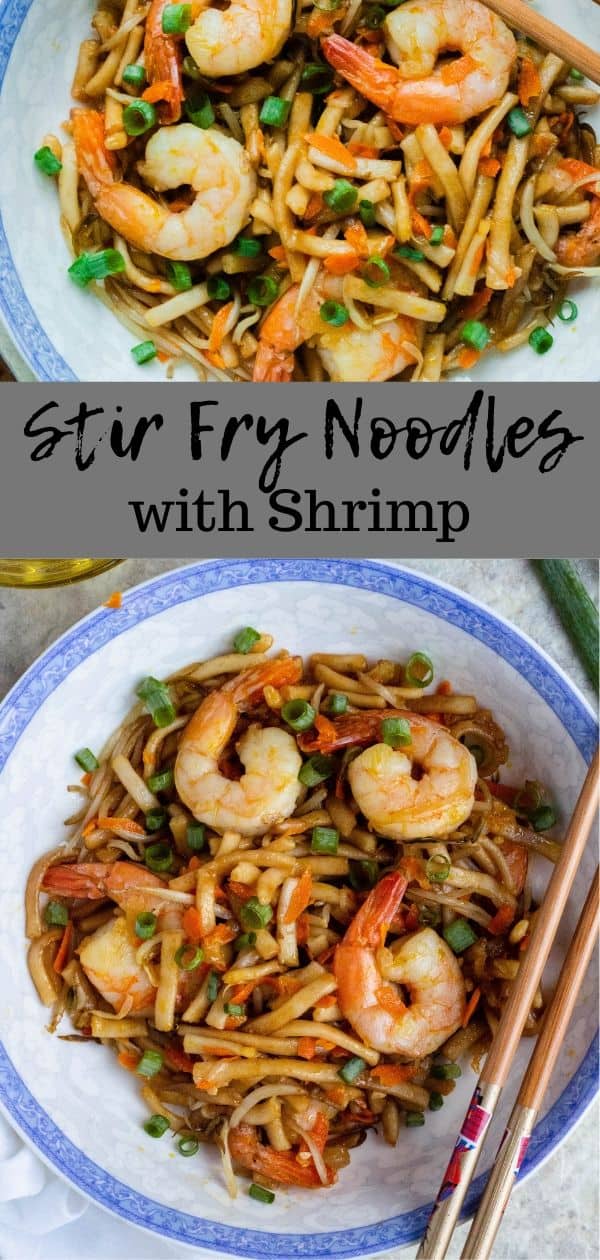 Shrimp Stir Fry with Noodles - The Foreign Fork