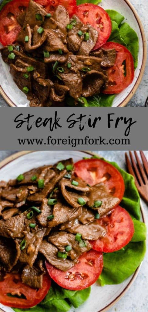 Pinterest Image for Steak Stir Fry 