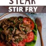 Homemade Steak Stir Fry Recipe Pinterest Image top design banner