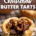 Christmas Butter Tarts Pinterest Image top design banner