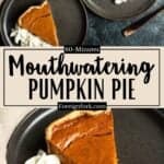 Pumpking Pie Filling Recipe Pinterest Image middle design banner