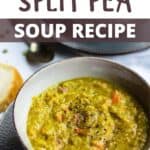 Instant Pot Split Pea Soup Recipe Pinterest Image top design banner
