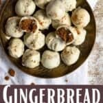 Gingerbread Truffles Recipe Pinterest Image bottom design banner