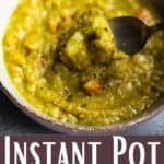 Instant Pot Split Pea Soup Pinterest Image bottom design banner