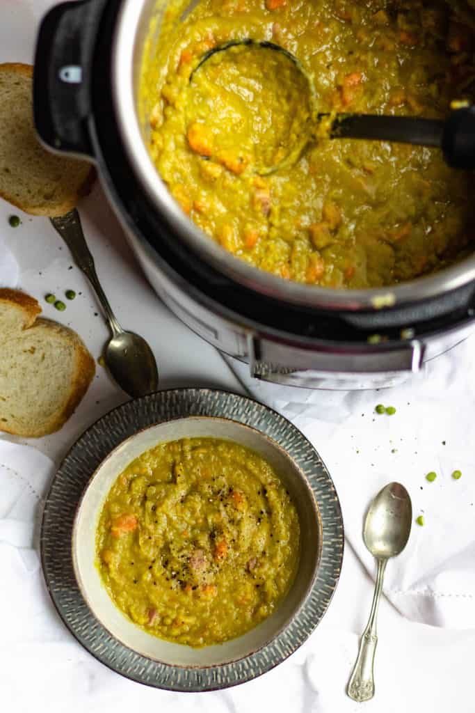 Split pea soup with instant pot