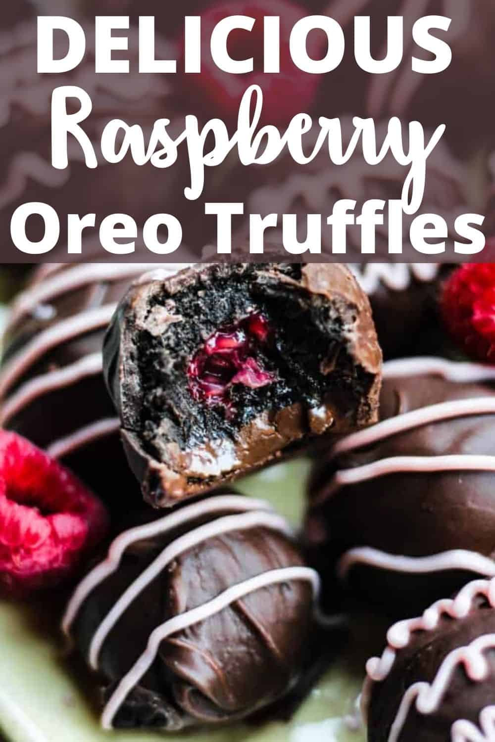 Oreo Truffles with Raspberry Filling - The Foreign Fork