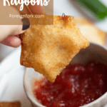 Crab Ragoons Pinterest Image Top Right Clear banner