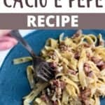 Homemade Cacio e Pepe Recipe top design banner