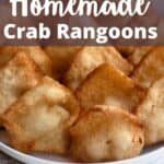 Homemade Crab Rangoons Pinterest Image top design banner