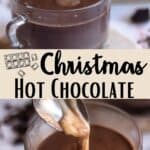 Christmas Hot Chocolate Pinterest Image middle design banner
