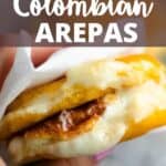Homemade Colombian Arepas top design banner