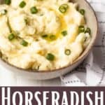 Horseradish Mashed Potatoes Pinterest Image bottom design banner