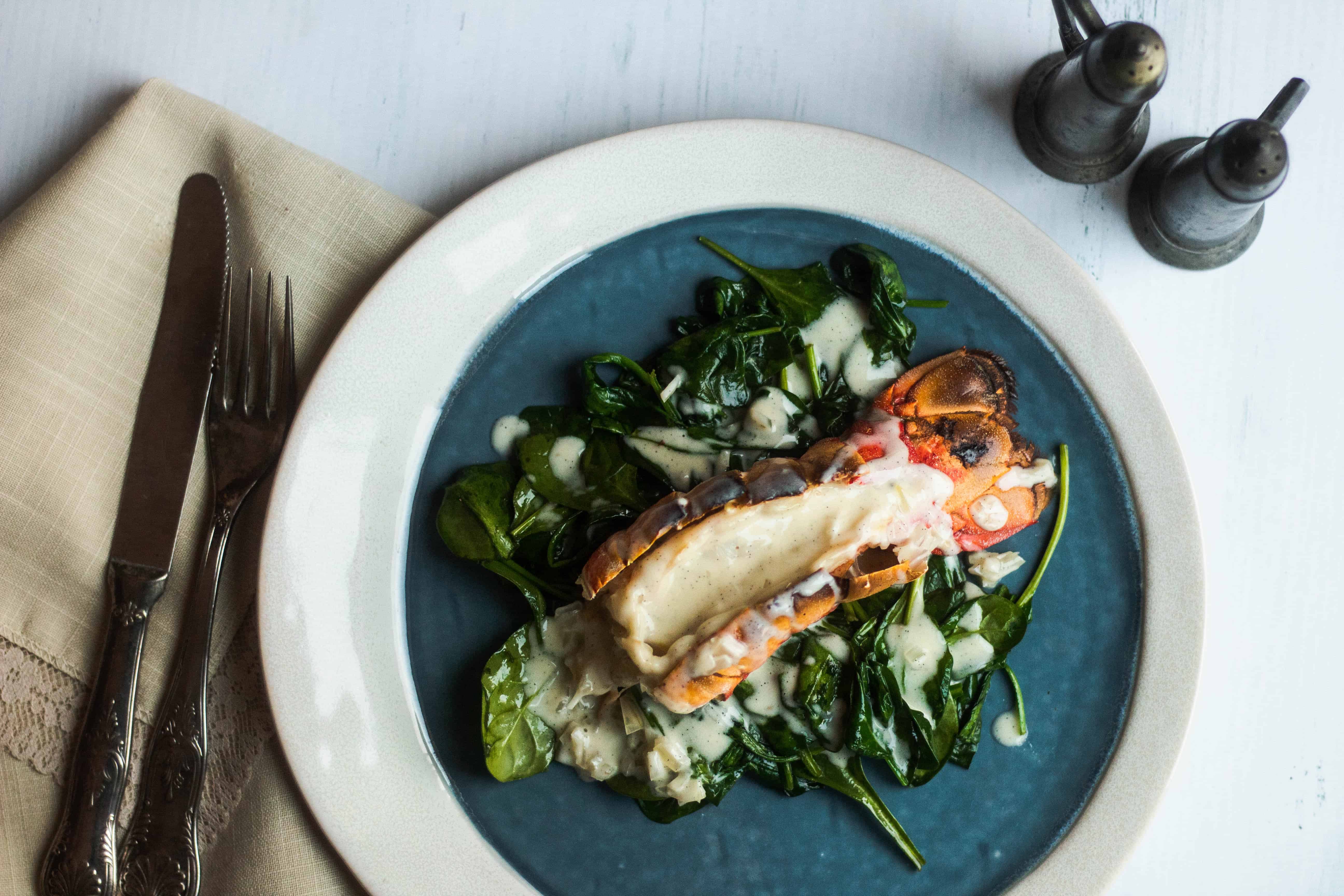 Broiled Lobster Tail with Vanilla Sauce The Foreign Fork