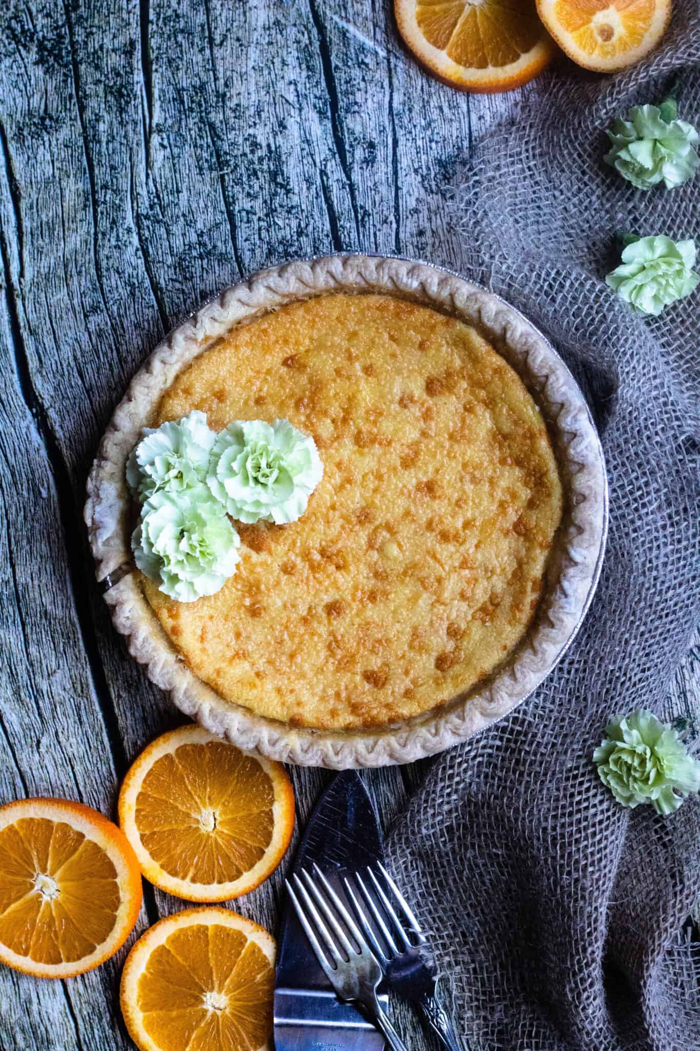 Orange Buttermilk Pie The Foreign Fork