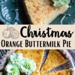 Christmas Orange Buttermilk Pie Pinterest Image middle design banner