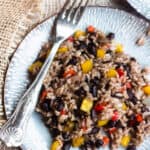 Gallo Pinto on a plate