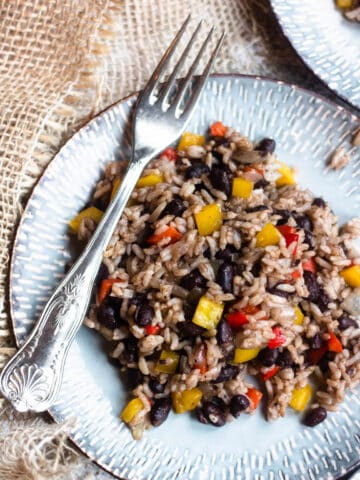 Gallo Pinto on a plate