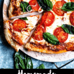 Homemade Margherita Pizza Pinterest Image Bottom Black Banner