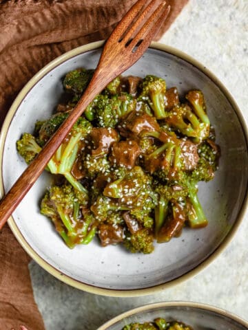 Bowl of Beef and Broccoli
