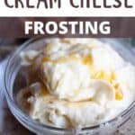 Honey Cream Cheese Frosting Recipe Pinterest Image top design banner