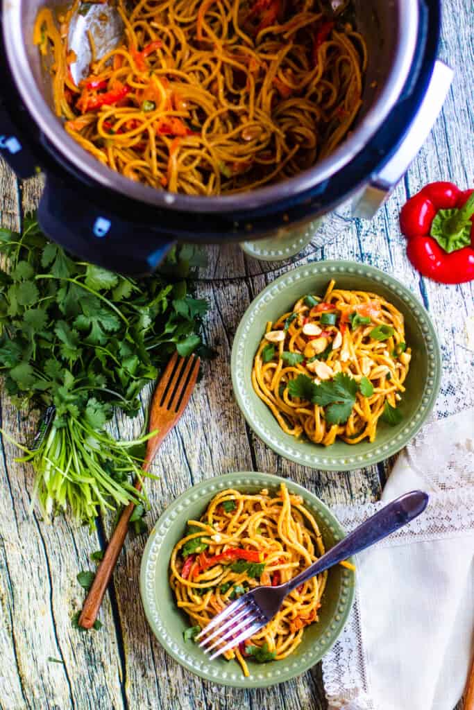 instant pot noodles in bowl