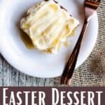 Easter Dessert Honey Cake Pinterest Image bottom design banner