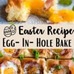 Easter Egg In a hole Bake Pinterest Image middle design banner