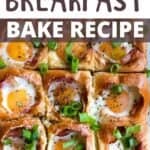 Father's Day Breakfast Bake Pinterest Image top design banner
