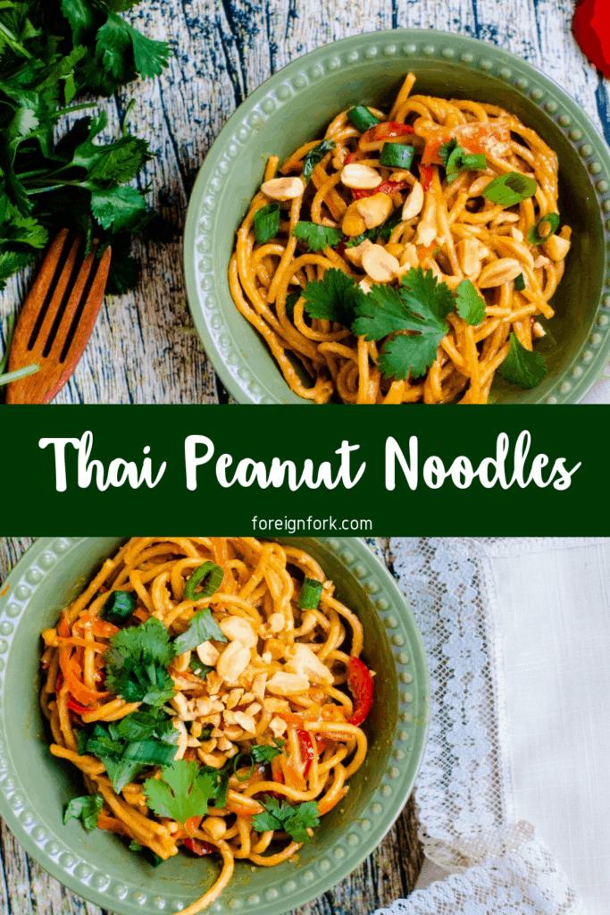 Thai Peanut Noodles in the Instant Pot