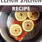Instant Pot Lemon Salmon Recipe Pinterest Image top design banner
