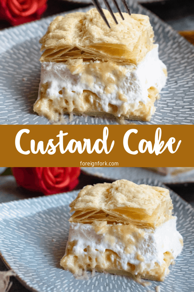 Custard Cake pinterest image