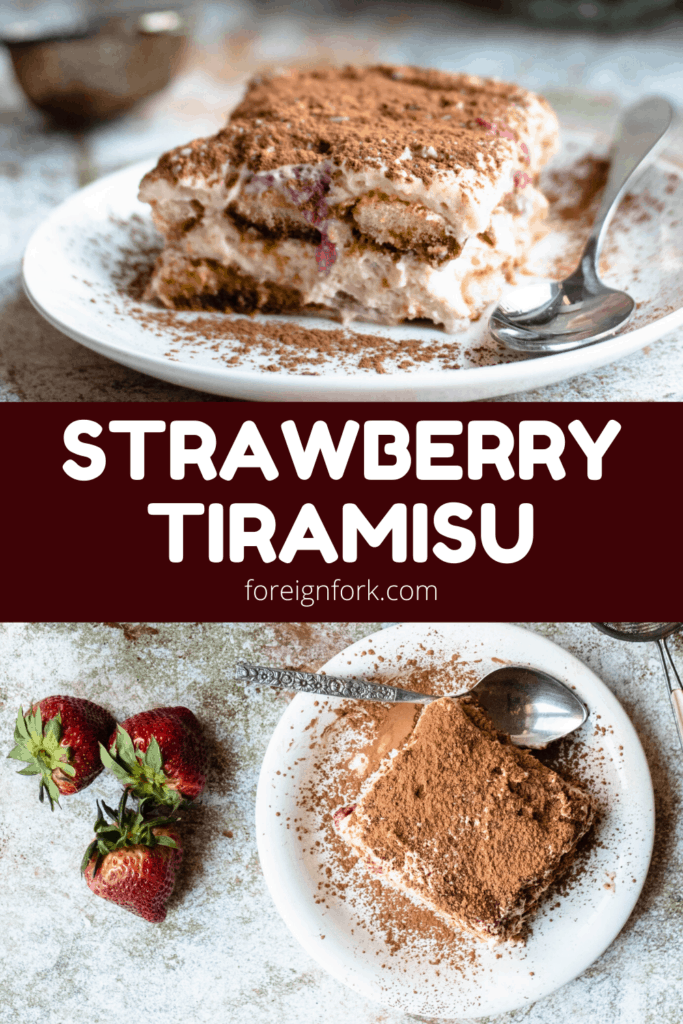 Strawberry Tiramisu Pinterest image 