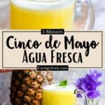 Cinco de Mayo Agua Fresca Pinterest Image middle design banner