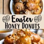 Easter Honey Donuts Pinterest Image middle design banner