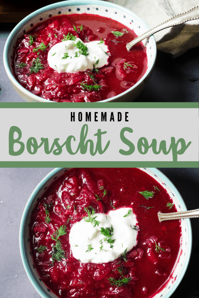 Borscht Soup Pinterest graphic 